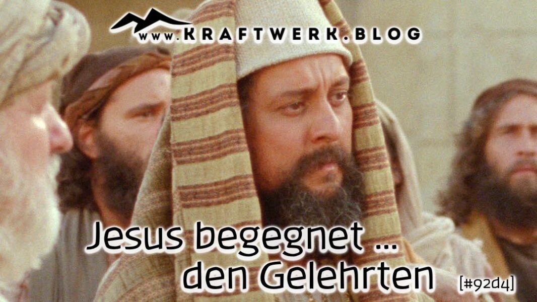 Skeptisch dreinblickender Pharisäer. Titelbild zu dem Post „Jesus begegnet den Gelehrten“. Veröffentlicht auf dem www.kraftwerk.blog