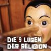 Hölzerner Pinocchio Mit Langer Nase. Titelbild Zu Dem Post „Die 9 Lügen Der Religion“ - Veröffentlicht Auf Dem Www.kraftwerk.blog #gottesruhe