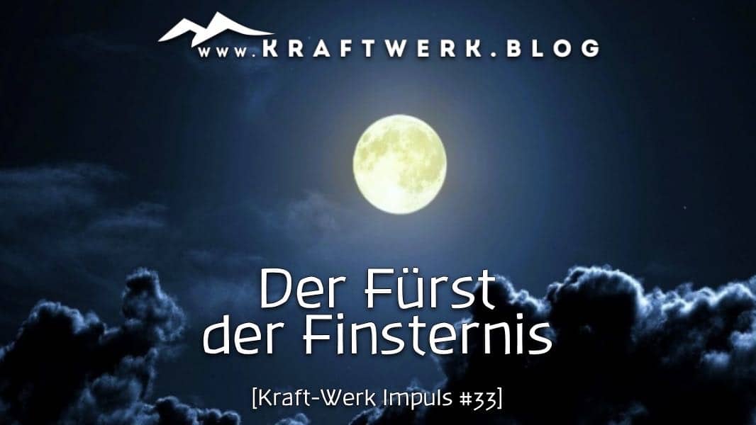 Vollmond am Nachthimmel. Titelbild zu dem Post „Der Fürst der Finsternis“ - veröffentlicht auf dem www.kraftwerk.blog , von Max Fichtner - www.MaxFichtner.com