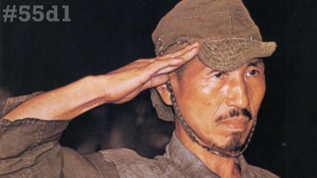 Leutnant Hiro Onoda beim salutieren. Titelbild zu dem Post „Ist der Krieg vorüber? - veröffentlicht auf dem www.kraftwerk.blog - #55d1